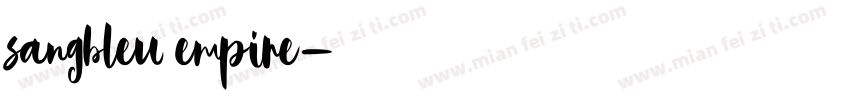 sangbleu empire字体转换